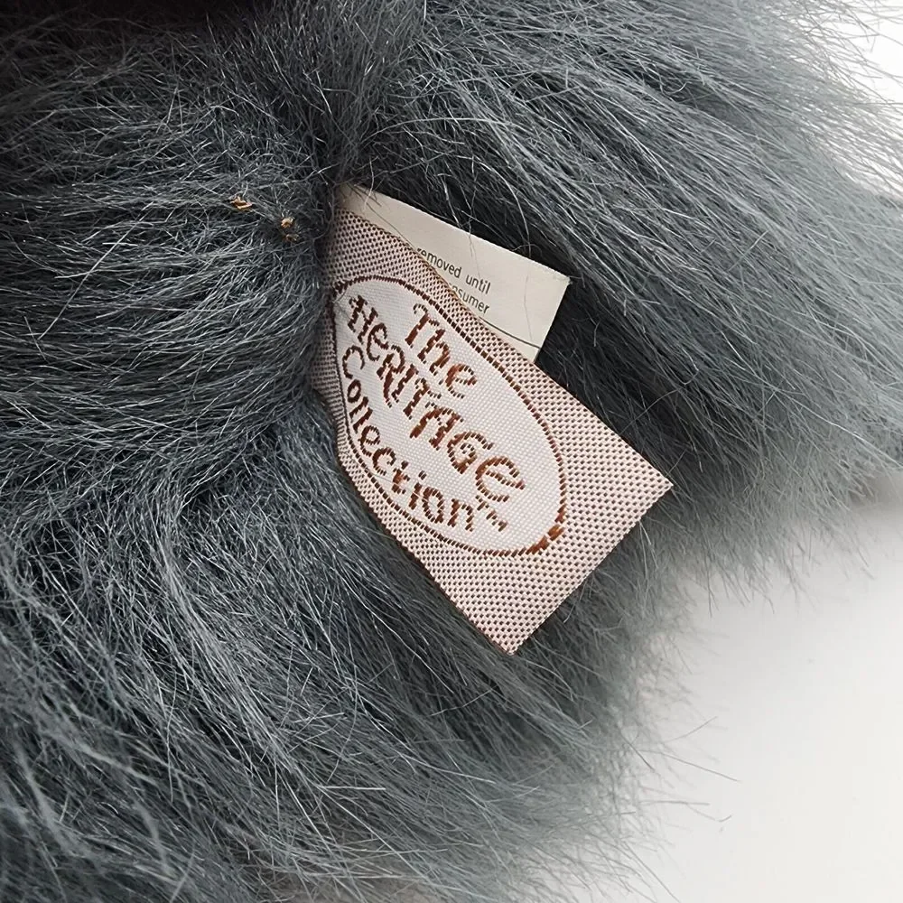 Vintage SHEEP DOG‎ Ganz Heritage Collection GOOGLES White Gray Plush 16